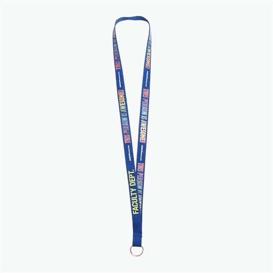 5/8 TrueColor Full Color Personalized Lanyard - Split Ring