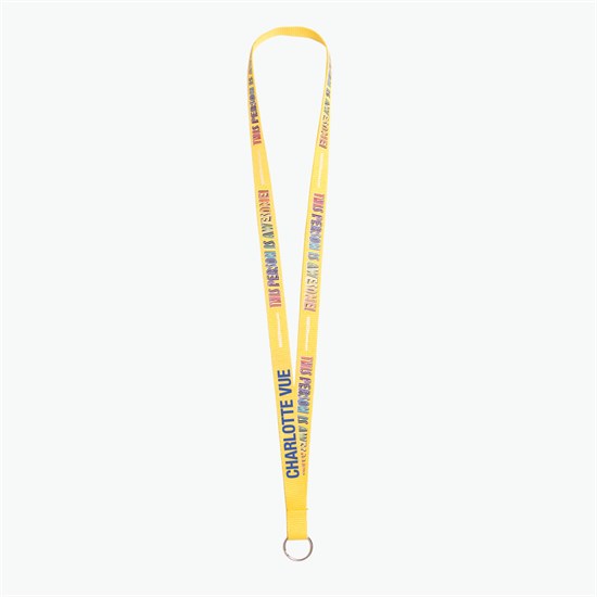 5/8 TrueColor Full Color Personalized Lanyard - Split Ring