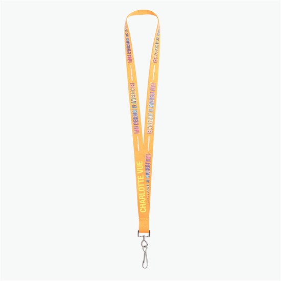 3/4 TrueColor Full Color Personalized Lanyard - Swivel Hook