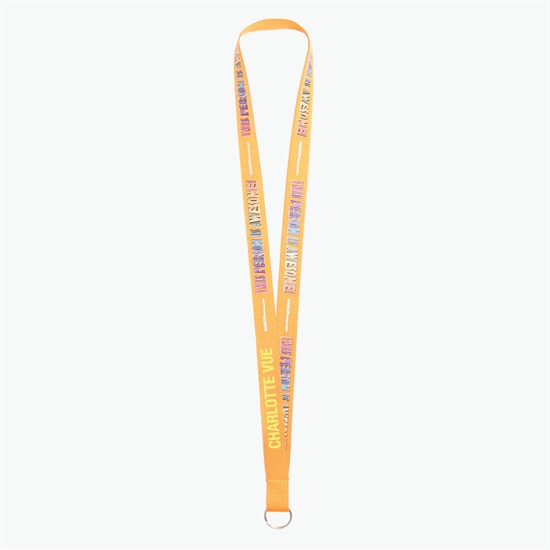 3/4 TrueColor Full Color Personalized Lanyard - Split Ring