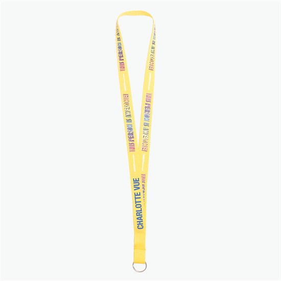 3/4 TrueColor Full Color Personalized Lanyard - Split Ring
