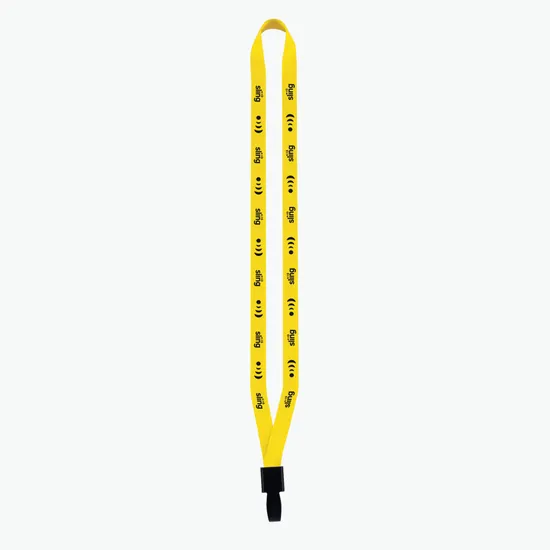 1/2 Cornerstone Polyester Lanyard - No-Flip Plastic Hook - 24-Hour Production