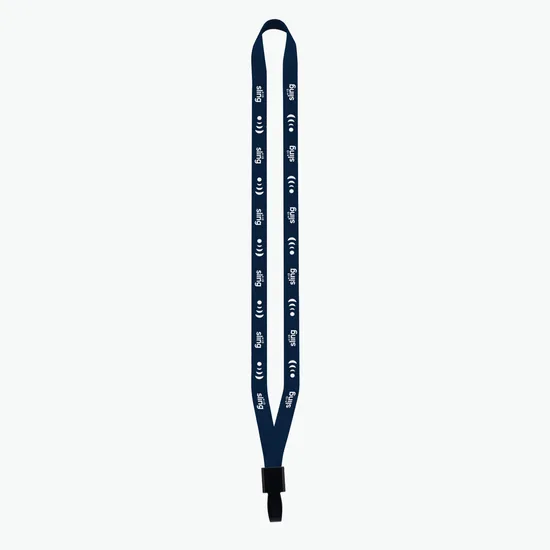 1/2 Cornerstone Polyester Lanyard - No-Flip Plastic Hook - 24-Hour Production