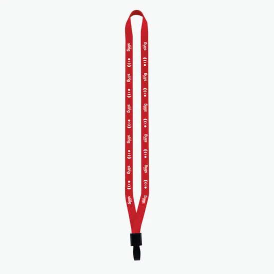 1/2 Cornerstone Polyester Lanyard - No-Flip Plastic Hook - 24-Hour Production