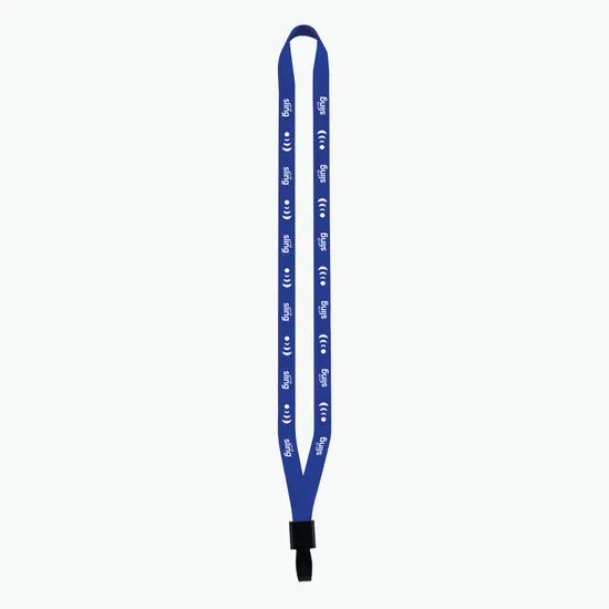 1/2 Cornerstone Polyester Lanyard - No-Flip Plastic Hook