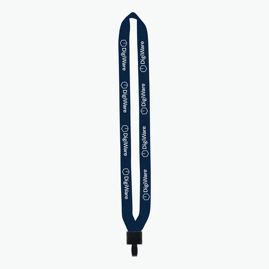 3/4 Cornerstone Polyester Lanyard - No-Flip Plastic Hook - 24-Hour Production