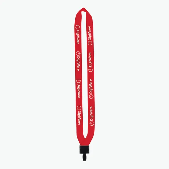 3/4 Cornerstone Polyester Lanyard - No-Flip Plastic Hook