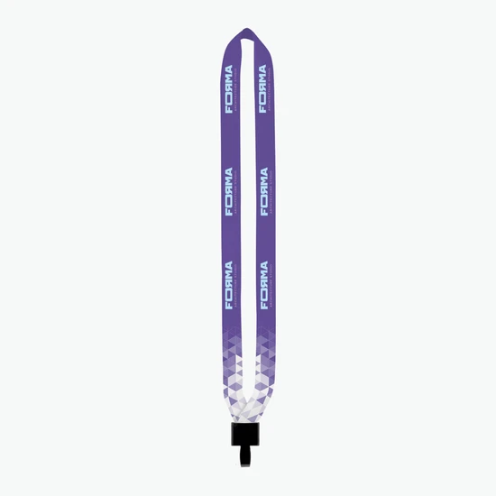 3/4 Cornerstone Full Color Lanyard - No-Flip Plastic Hook