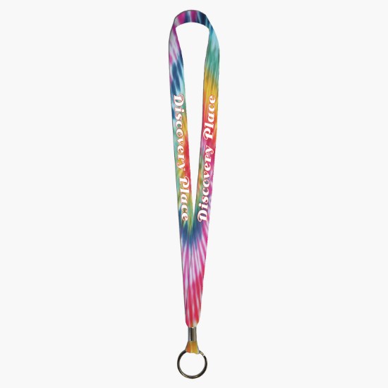 3/4 Heritage Full Color Dye Sublimated Lanyard with Split Ring