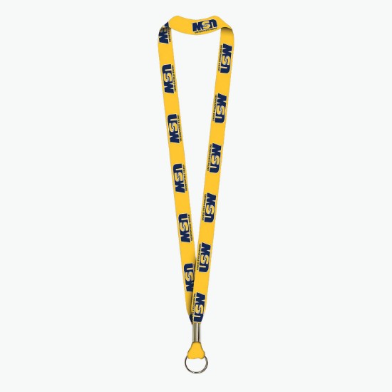 1 Heritage Full Color Dye Sublimated Lanyard with Split Ring