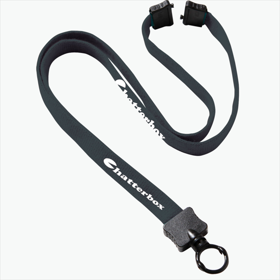 1/2 Breakaway Cotton Lanyard with Standard O-Ring