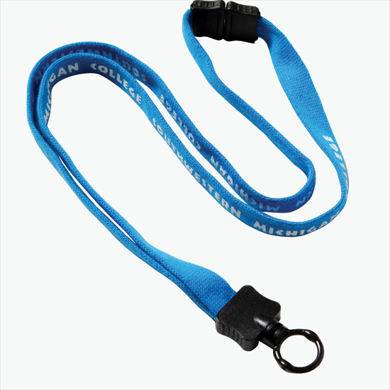 1/2 Breakaway Cotton Lanyard with Standard O-Ring