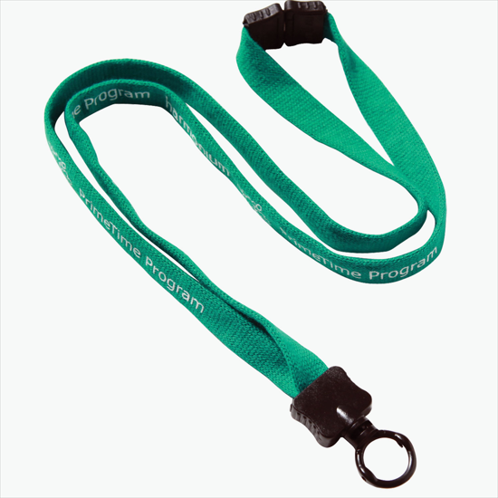 1/2 Breakaway Cotton Lanyard with Standard O-Ring