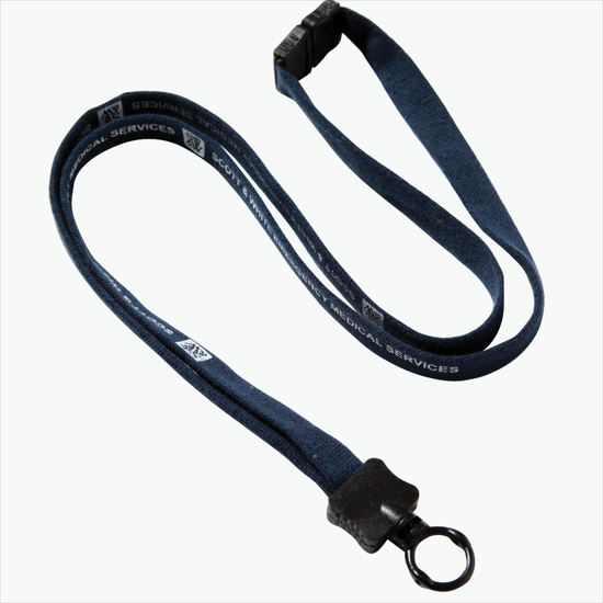 1/2 Breakaway Cotton Lanyard with Standard O-Ring