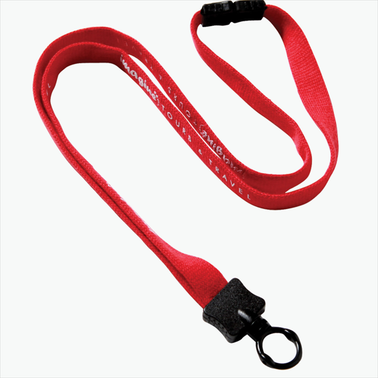 1/2 Breakaway Cotton Lanyard with Standard O-Ring