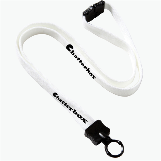1/2 Breakaway Cotton Lanyard with Standard O-Ring