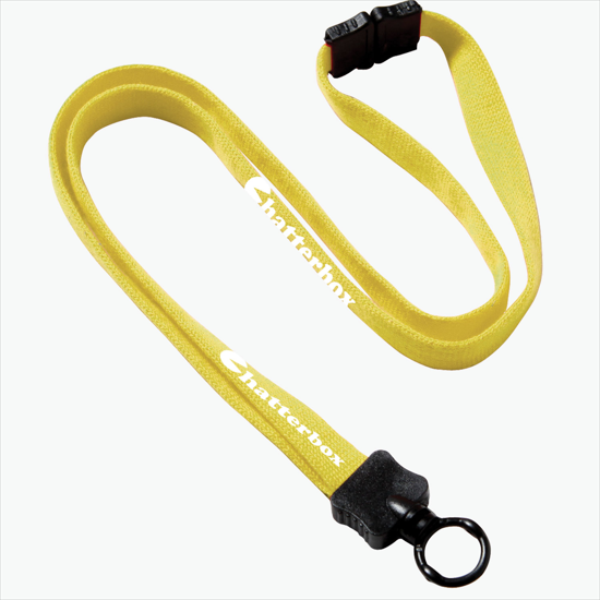1/2 Breakaway Cotton Lanyard with Standard O-Ring