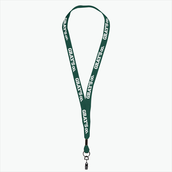 MARCO 5/8 Economy Polyester Lanyard - Swivel Bulldog Clip