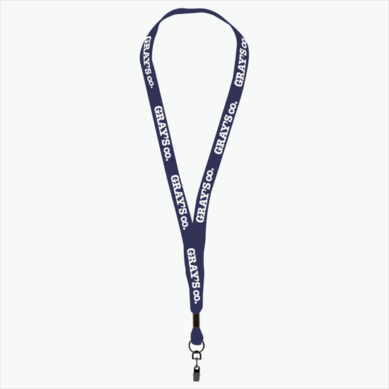 MARCO 5/8 Economy Polyester Lanyard - Swivel Bulldog Clip