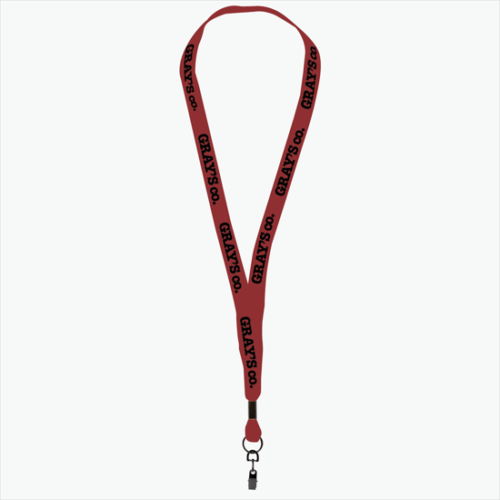 MARCO 5/8 Economy Polyester Lanyard - Swivel Bulldog Clip