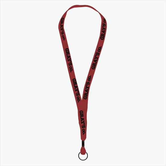 MARCO 5/8 Economy Polyester Lanyard - Split Ring