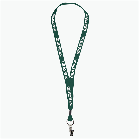 MARCO 5/8 Economy Polyester Lanyard - Vinyl Snap w/Bulldog Clip