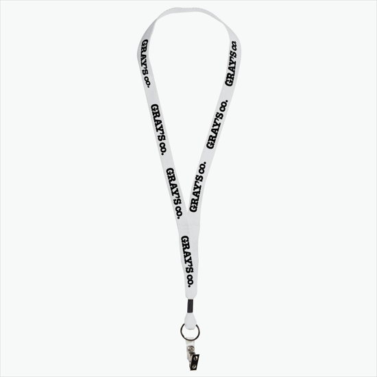 MARCO 5/8 Economy Polyester Lanyard - Vinyl Snap w/Bulldog Clip
