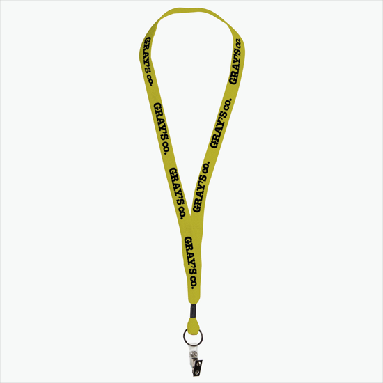 MARCO 5/8 Economy Polyester Lanyard - Vinyl Snap w/Bulldog Clip