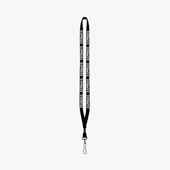 1/2 Soft Knitted Cotton Lanyard w/Metal Swivel Snap Hook