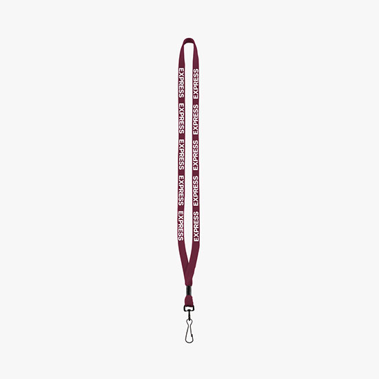1/2 Soft Knitted Cotton Lanyard w/Metal Swivel Snap Hook