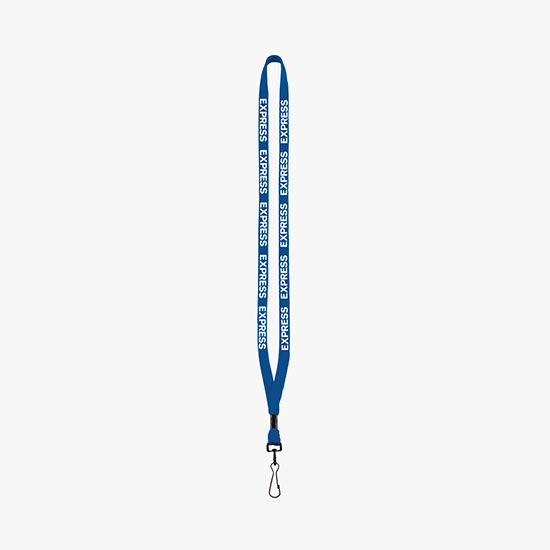 1/2 Soft Knitted Cotton Lanyard w/Metal Swivel Snap Hook