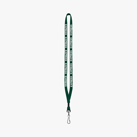 1/2 Soft Knitted Cotton Lanyard w/Metal Swivel Snap Hook