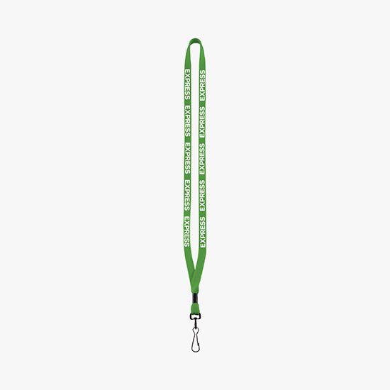 1/2 Soft Knitted Cotton Lanyard w/Metal Swivel Snap Hook