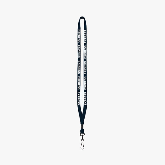 1/2 Soft Knitted Cotton Lanyard w/Metal Swivel Snap Hook