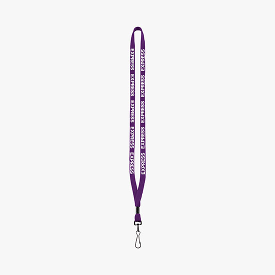 1/2 Soft Knitted Cotton Lanyard w/Metal Swivel Snap Hook