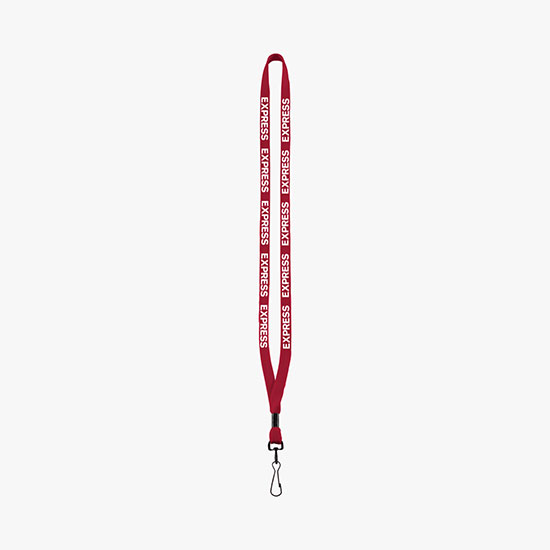 1/2 Soft Knitted Cotton Lanyard w/Metal Swivel Snap Hook