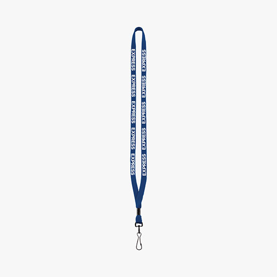 1/2 Soft Knitted Cotton Lanyard w/Metal Swivel Snap Hook
