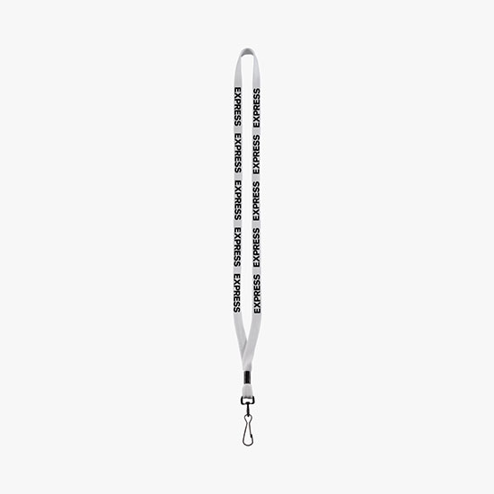 1/2 Soft Knitted Cotton Lanyard w/Metal Swivel Snap Hook