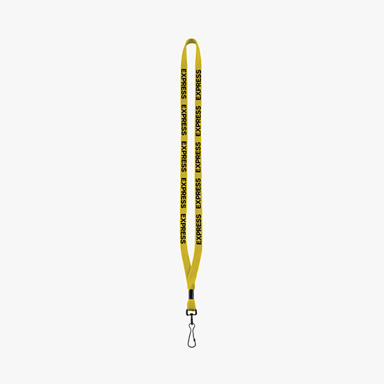 1/2 Soft Knitted Cotton Lanyard w/Metal Swivel Snap Hook