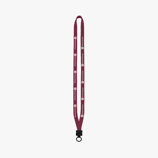 1/2 Soft Knitted Cotton Lanyard w/O-Ring