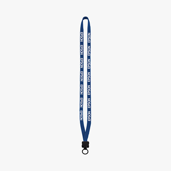 1/2 Soft Knitted Cotton Lanyard w/O-Ring