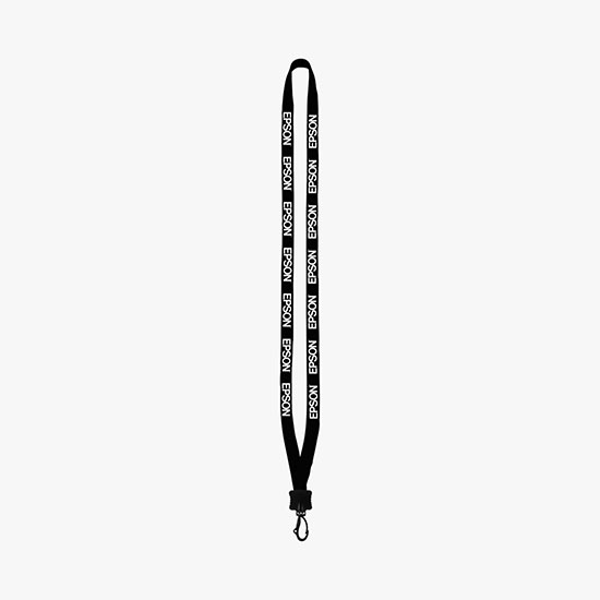 1/2 Soft Knitted Cotton Lanyard w/Plastic Swivel Snap Hook