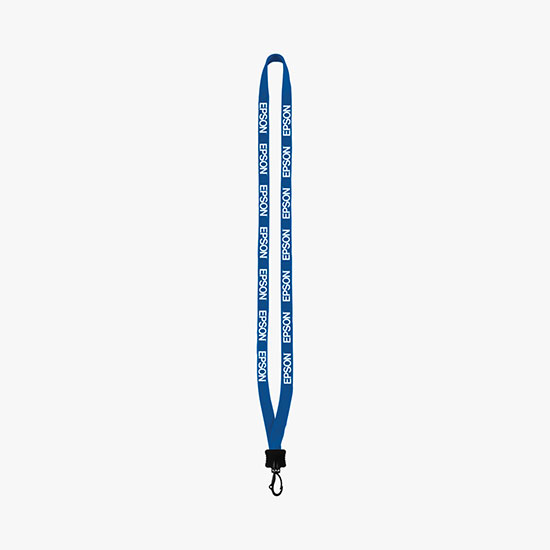 1/2 Soft Knitted Cotton Lanyard w/Plastic Swivel Snap Hook