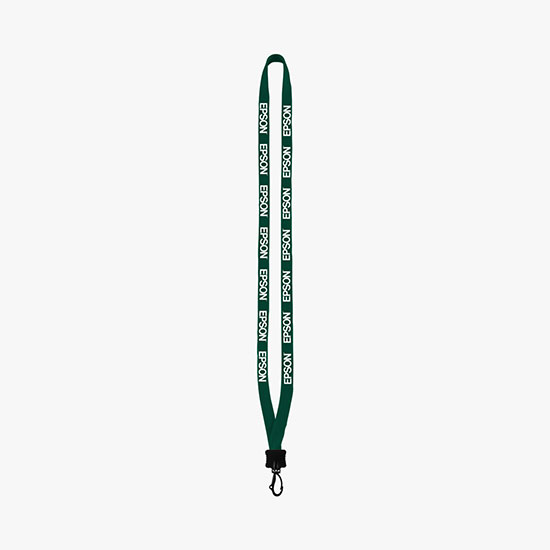 1/2 Soft Knitted Cotton Lanyard w/Plastic Swivel Snap Hook