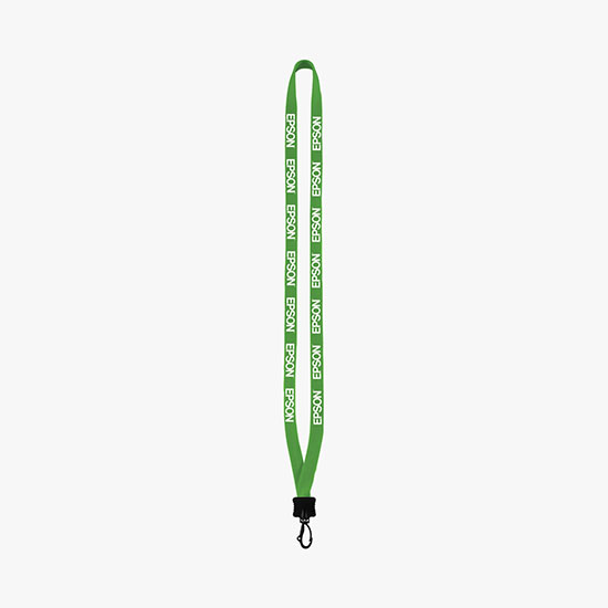 1/2 Soft Knitted Cotton Lanyard w/Plastic Swivel Snap Hook