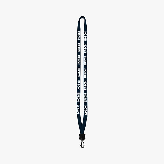 1/2 Soft Knitted Cotton Lanyard w/Plastic Swivel Snap Hook