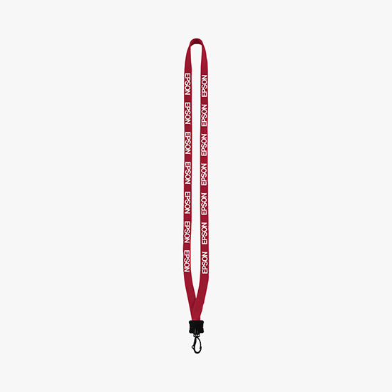 1/2 Soft Knitted Cotton Lanyard w/Plastic Swivel Snap Hook