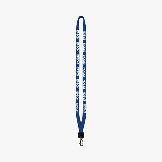 1/2 Soft Knitted Cotton Lanyard w/Plastic Swivel Snap Hook