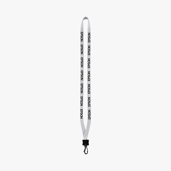 1/2 Soft Knitted Cotton Lanyard w/Plastic Swivel Snap Hook