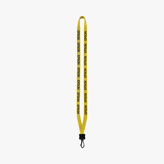 1/2 Soft Knitted Cotton Lanyard w/Plastic Swivel Snap Hook